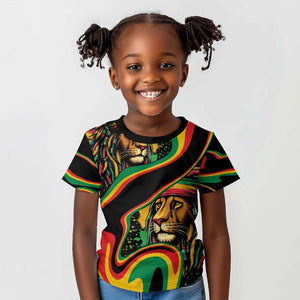 Proud Afro-Jamaicans Rasta Lion Kid T shirt Reggae My Soul