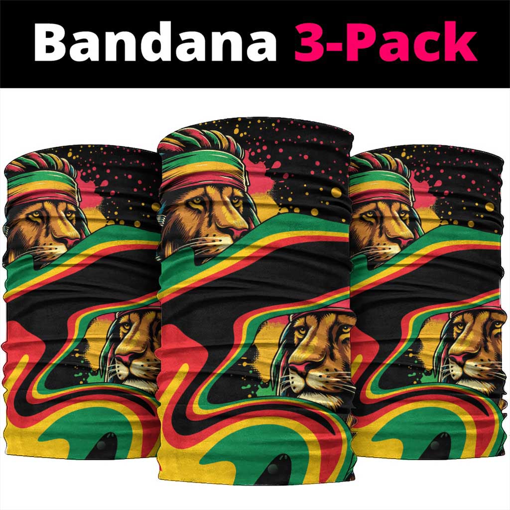 Proud Afro-Jamaicans Rasta Lion Neck Gaiter Reggae My Soul LT9