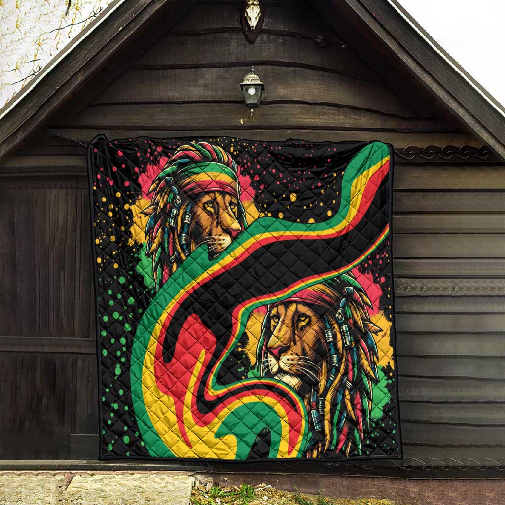 Proud Afro-Jamaicans Rasta Lion Quilt Reggae My Soul