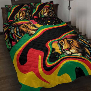 Proud Afro-Jamaicans Rasta Lion Quilt Bed Set Reggae My Soul