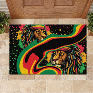 Proud Afro-Jamaicans Rasta Lion Rubber Doormat Reggae My Soul