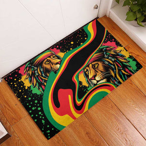 Proud Afro-Jamaicans Rasta Lion Rubber Doormat Reggae My Soul