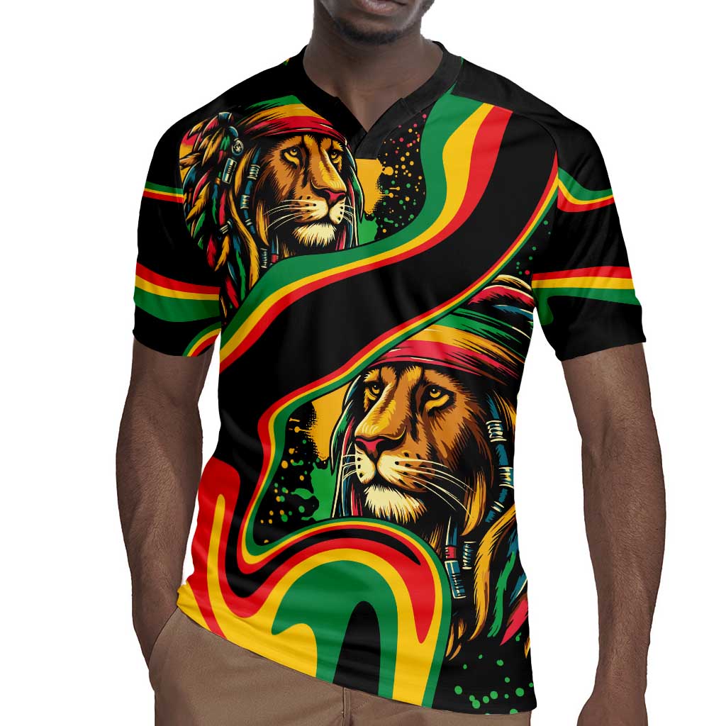 Proud Afro-Jamaicans Rasta Lion Rugby Jersey Reggae My Soul