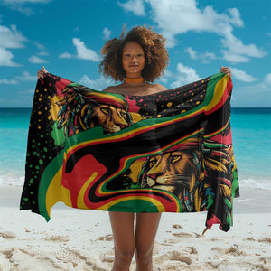 Proud Afro-Jamaicans Rasta Lion Sarong Reggae My Soul
