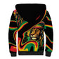 Proud Afro-Jamaicans Rasta Lion Sherpa Hoodie Reggae My Soul