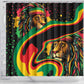 Proud Afro-Jamaicans Rasta Lion Shower Curtain Reggae My Soul
