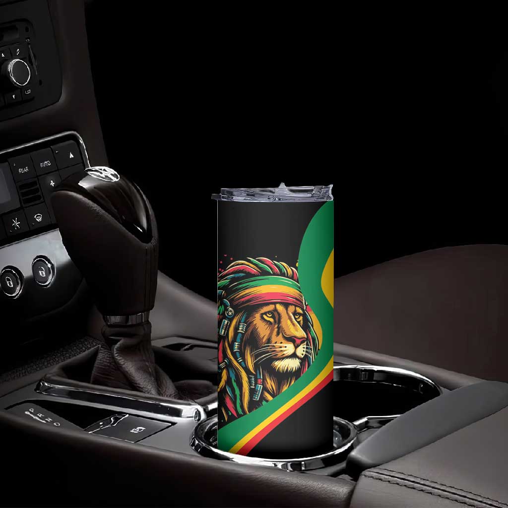 Proud Afro-Jamaicans Rasta Lion Skinny Tumbler Reggae My Soul