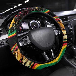 Proud Afro-Jamaicans Rasta Lion Steering Wheel Cover Reggae My Soul