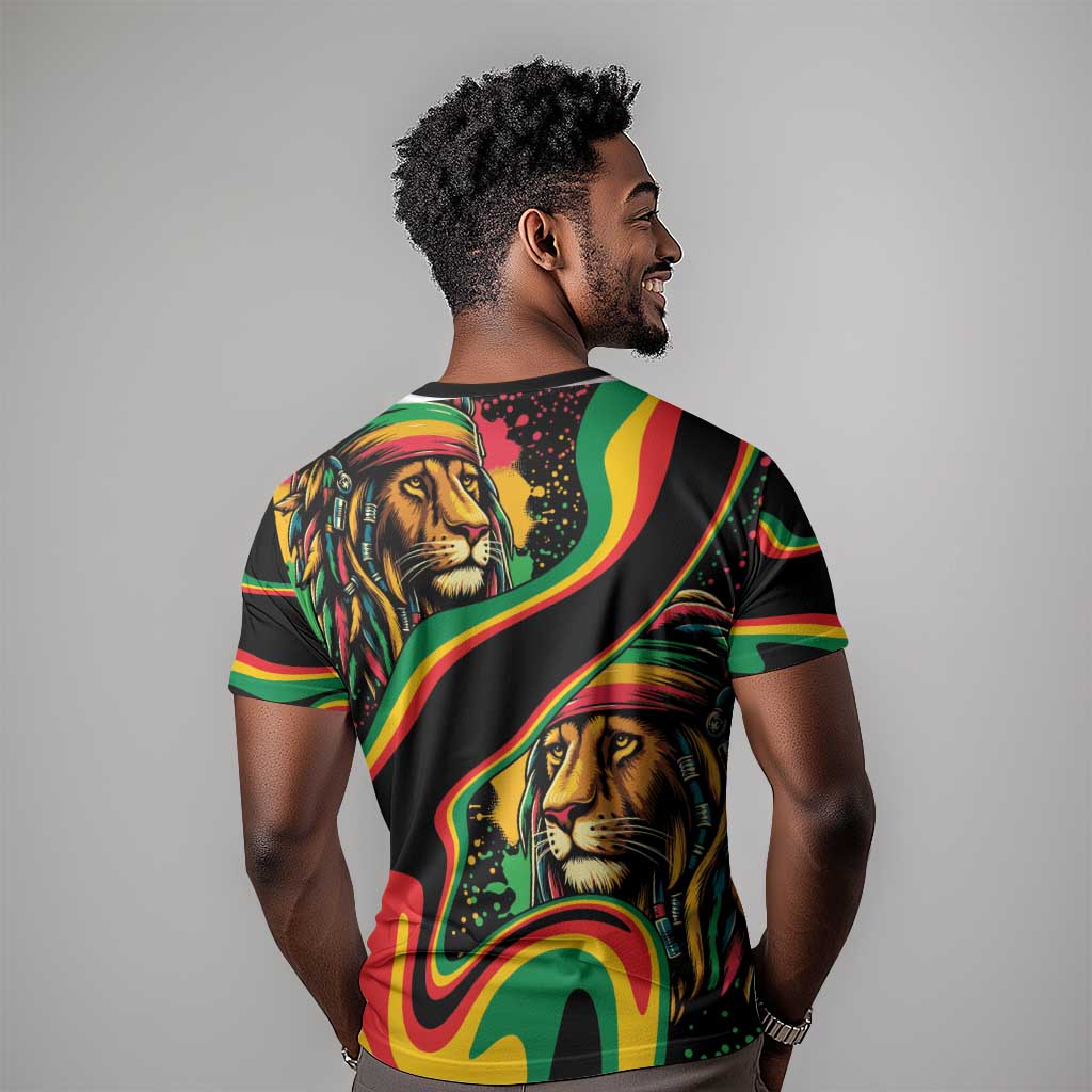 Proud Afro-Jamaicans Rasta Lion T shirt Reggae My Soul