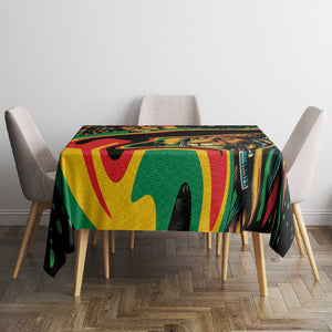 Proud Afro-Jamaicans Rasta Lion Tablecloth Reggae My Soul