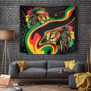Proud Afro-Jamaicans Rasta Lion Tapestry Reggae My Soul
