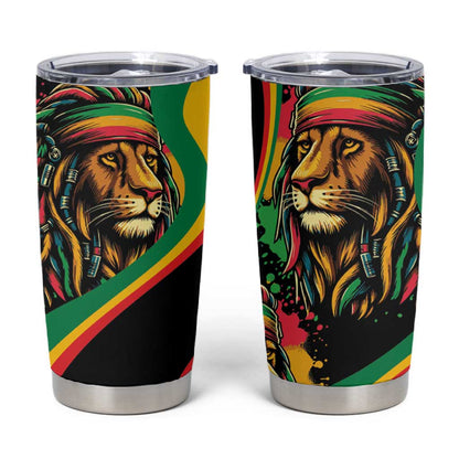 Proud Afro-Jamaicans Rasta Lion Tumbler Cup Reggae My Soul