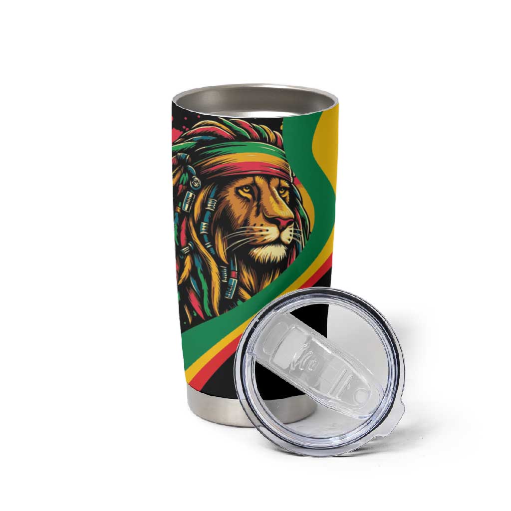 Proud Afro-Jamaicans Rasta Lion Tumbler Cup Reggae My Soul
