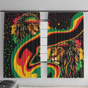 Proud Afro-Jamaicans Rasta Lion Window Curtain Reggae My Soul