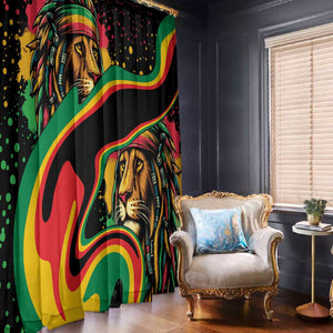 Proud Afro-Jamaicans Rasta Lion Window Curtain Reggae My Soul