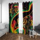 Proud Afro-Jamaicans Rasta Lion Window Curtain Reggae My Soul