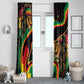 Proud Afro-Jamaicans Rasta Lion Window Curtain Reggae My Soul