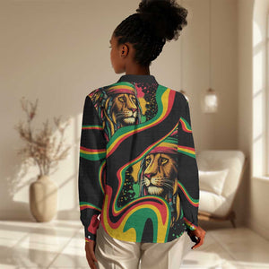 Proud Afro-Jamaicans Rasta Lion Women Casual Shirt Reggae My Soul LT9