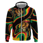 Proud Afro-Jamaicans Rasta Lion Zip Hoodie Reggae My Soul