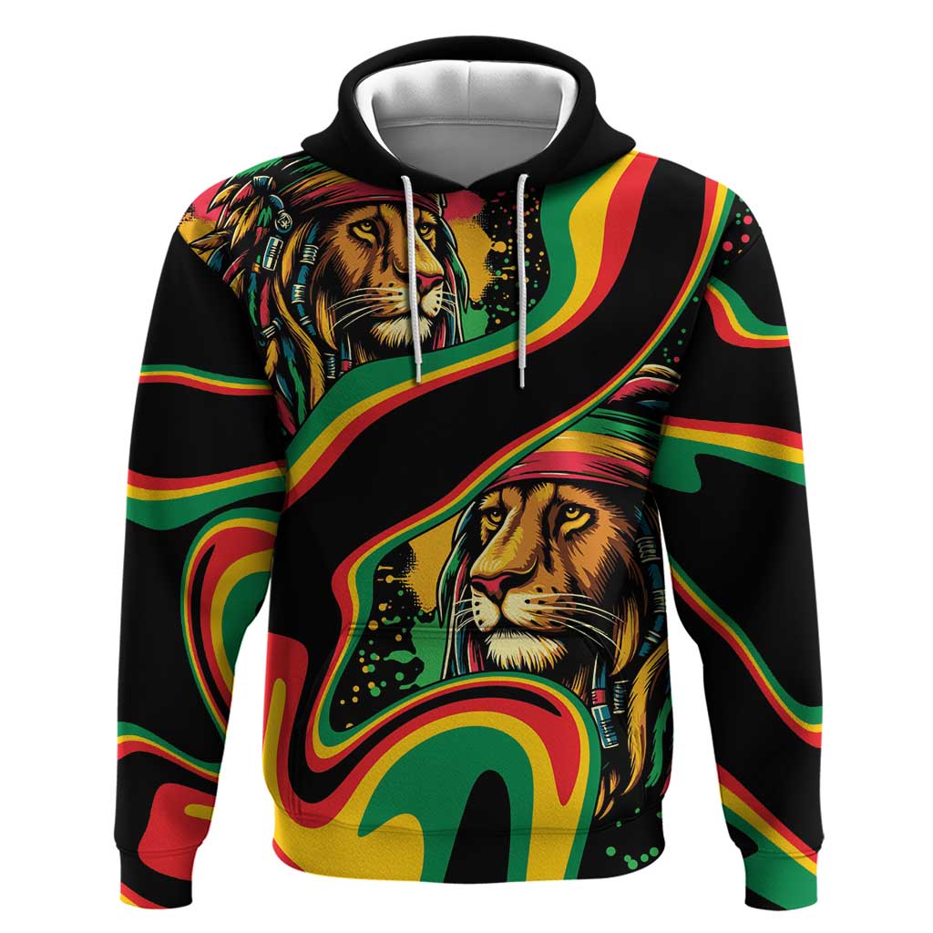 Proud Afro-Jamaicans Rasta Lion Zip Hoodie Reggae My Soul