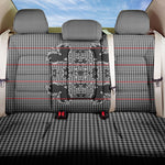 Charcoal Black Hearts Crown Traditional Geometry Back Car Seat Cover Seanamarena Basotho Blanket Inspired