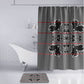 Charcoal Black Hearts Crown Traditional Geometry Bathroom Set Seanamarena Basotho Blanket Inspired