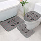 Charcoal Black Hearts Crown Traditional Geometry Bathroom Set Seanamarena Basotho Blanket Inspired