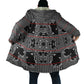 Charcoal Black Hearts Crown Traditional Geometry Cloak Seanamarena Basotho Blanket Inspired