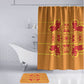 Scarlet Red Hearts Crown Traditional Geometry Bathroom Set Seanamarena Basotho Blanket Inspired