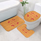 Scarlet Red Hearts Crown Traditional Geometry Bathroom Set Seanamarena Basotho Blanket Inspired