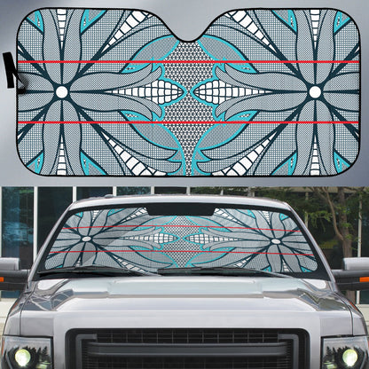 Cobalt Blue Khotso Mojalefa Poone Auto Sun Shade Basotho Khotso Blanket Inspired