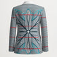 Cobalt Blue Khotso Mojalefa Poone Blazer Basotho Khotso Blanket Inspired