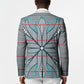 Cobalt Blue Khotso Mojalefa Poone Blazer Basotho Khotso Blanket Inspired