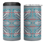 Cobalt Blue Khotso Mojalefa Poone 4 in 1 Can Cooler Tumbler Basotho Khotso Blanket Inspired