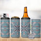 Cobalt Blue Khotso Mojalefa Poone 4 in 1 Can Cooler Tumbler Basotho Khotso Blanket Inspired