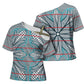 Cobalt Blue Khotso Mojalefa Poone Cross Shoulder Shirt Basotho Khotso Blanket Inspired