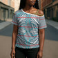 Cobalt Blue Khotso Mojalefa Poone Cross Shoulder Shirt Basotho Khotso Blanket Inspired