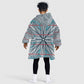 Cobalt Blue Khotso Mojalefa Poone Kid Wearable Blanket Hoodie Basotho Khotso Blanket Inspired
