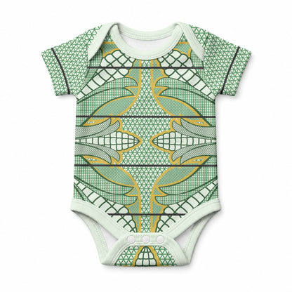 Emerald Green Khotso Mojalefa Poone Baby Onesie Basotho Khotso Blanket Inspired