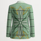 Emerald Green Khotso Mojalefa Poone Blazer Basotho Khotso Blanket Inspired