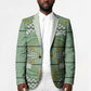Emerald Green Khotso Mojalefa Poone Blazer Basotho Khotso Blanket Inspired