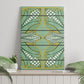 Emerald Green Khotso Mojalefa Poone Canvas Wall Art Basotho Khotso Blanket Inspired