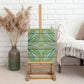 Emerald Green Khotso Mojalefa Poone Canvas Wall Art Basotho Khotso Blanket Inspired