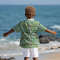 Emerald Green Khotso Mojalefa Poone Kid Hawaiian Shirt Basotho Khotso Blanket Inspired