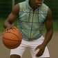 Emerald Green Khotso Mojalefa Poone Sleeveless Zip Hoodie Basotho Khotso Blanket Inspired