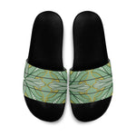 Emerald Green Khotso Mojalefa Poone Slide Sandals Basotho Khotso Blanket Inspired