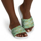 Emerald Green Khotso Mojalefa Poone Slide Sandals Basotho Khotso Blanket Inspired