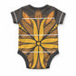 Old Gold Khotso Mojalefa Poone Baby Onesie Basotho Khotso Blanket Inspired