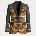 Old Gold Khotso Mojalefa Poone Blazer Basotho Khotso Blanket Inspired