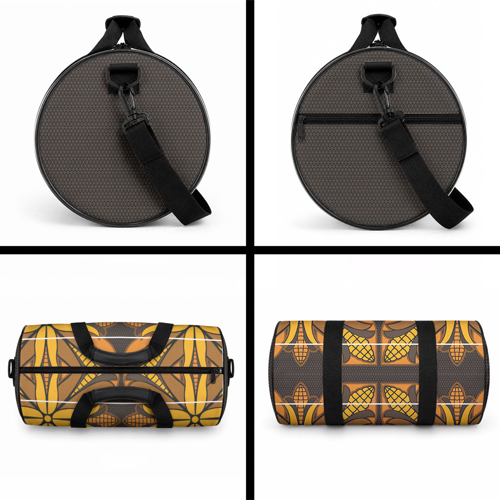 Old Gold Khotso Mojalefa Poone Duffle Bag Basotho Khotso Blanket Inspired